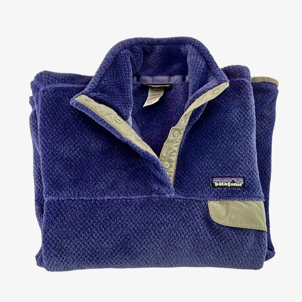 💜 Patagonia Re-Tool Snap-T® Fleece Pullover, Women’s M, Slim Fit, Purple - Picture 8 of 9